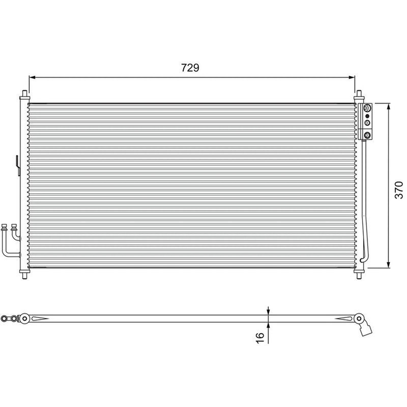 Valeo Air Conditioning Condenser 810909