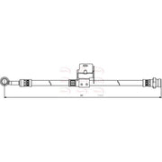 Apec Brake Hydraulic Hose Line Rear Right fits Hyundai Accent III 2005-2010 1.4