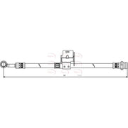 Apec Brake Hydraulic Hose Line Rear Right HOS3857