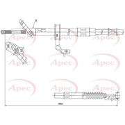 Apec Handbrake Cable Right Rear CAB1442