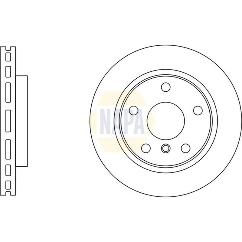 NAPA Front Vented & Rear Vented Brake Discs & Pads fits Mini Mini 2024-2025