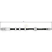 NAPA Brake Hydraulic Hose Line Front NBH1204