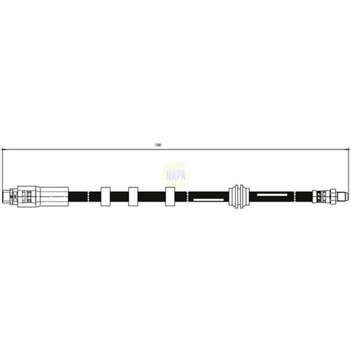 NAPA Brake Hydraulic Hose Line Front NBH1204