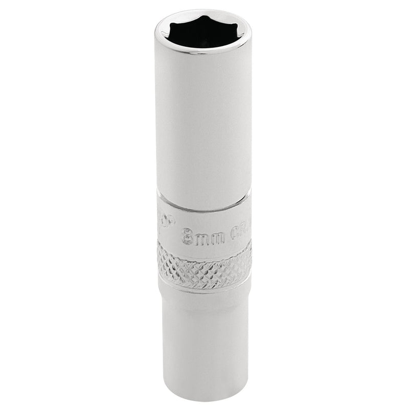Draper HI-TORQ 6 Point Deep Socket, 1/4" Sq. Dr., 8mm 32675 Draper - Dynamic Drive