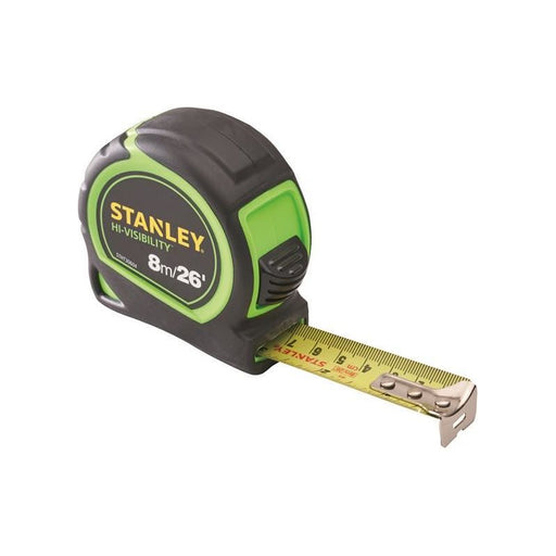 Stanley® Hand Tools Hi-Vis Tylon Tape Measure 8m (26ft) STANLEY® Hand Tools - Dynamic Drive