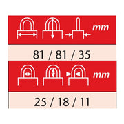 Abus Mechanical 20/80mm Diskus® Plus Padlock Keyed Alike 564323 ABUS Mechanical - Dynamic Drive