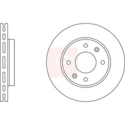 Apec 2 x Vented Brake Discs fits Kia Magentis I 2001-2005 2.0 2.5
