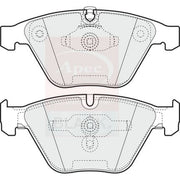 Apec Black Front Brake Pad Set fits BMW 1 2011-2012