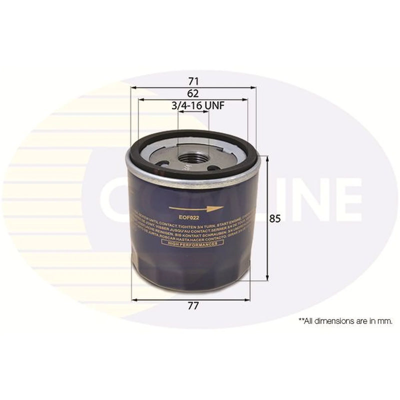 Comline Engine Oil Filter fits Austin Allegro I 1973-1982 1.1 1.3