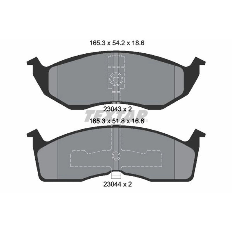 Textar Front Brake Pad Set 2304301