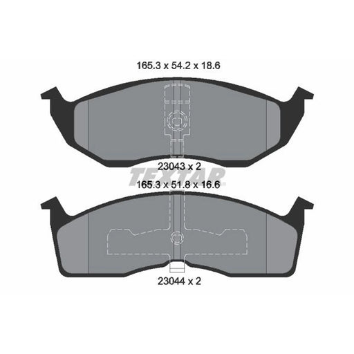 Textar Front Brake Pad Set 2304301