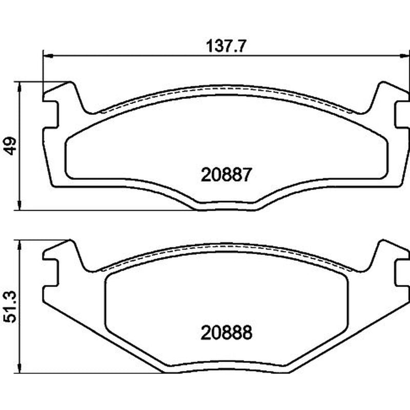 DON Front Brake Pad Set fits Seat Cordoba 1993-2002 1.6 1.8 1.9