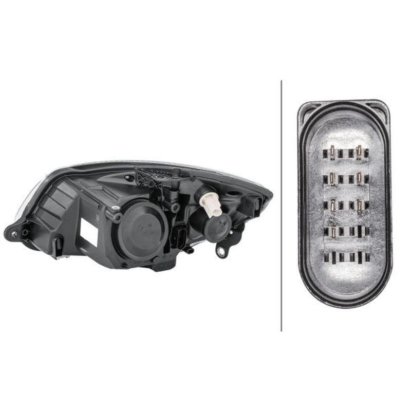 Hella Headlight Headlamp PY21W Right fits Skoda Fabia II 2006-2014
