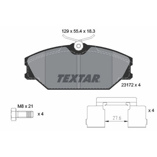 Textar Front Brake Pad Set 2317203