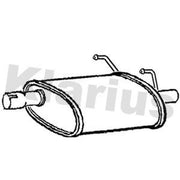 Klarius Box With Tail Pipe Rear fits Fiat 500 2007 on 1.2