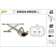 Valeo Electric Window Regulator Lifter Right Rear 850225