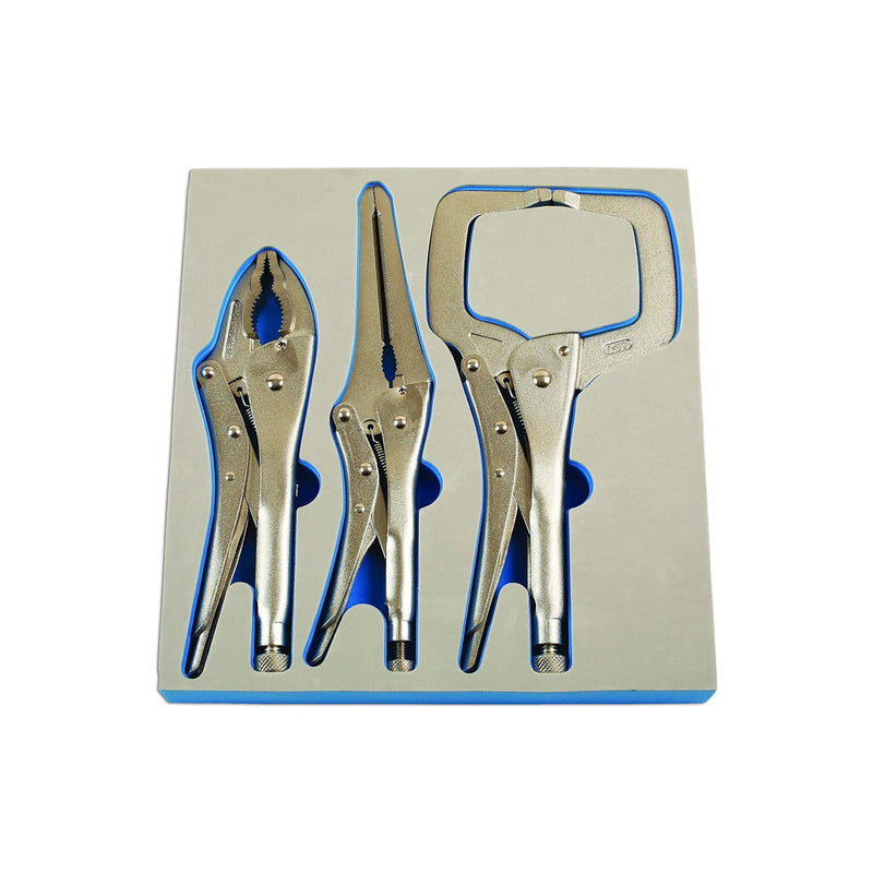 Laser Locking Grip Wrench & Clamp Set 3pc 7129 Laser - Dynamic Drive