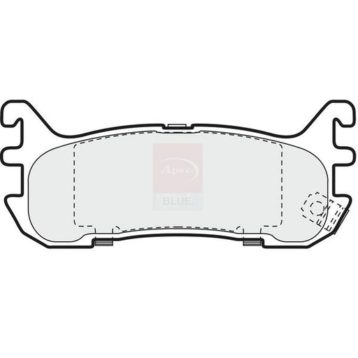 Apec Front & Rear Pads fits Mazda MX-5 1993-2005 1.6 1.8