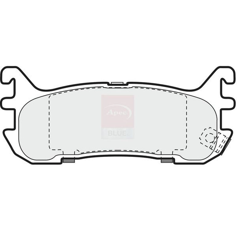 Apec Rear Brake Pad Set fits Mazda 323 C 1994-1998 1.3 1.8