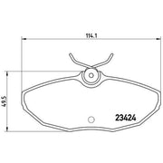 Brembo 4 x Rear Brake Pad Set fits Daimler Super Eight 2005-2009 4.2