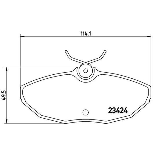 Brembo 4 x Rear Brake Pad Set fits Daimler Super Eight 2005-2009 4.2