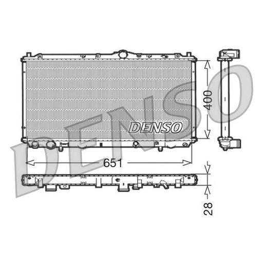 Denso Engine Radiator fits Mitsubishi Carisma 1996-2000 1.9