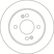 Abtex 2 x Solid Rear Brake Discs BD2111S-x2