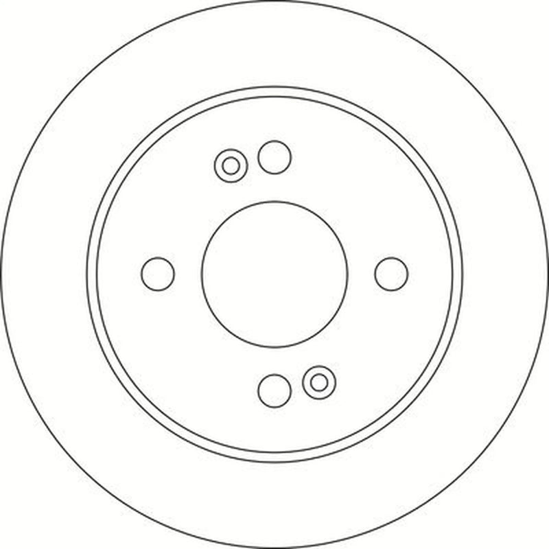 Abtex 2 x Solid Rear Brake Discs BD2111S-x2