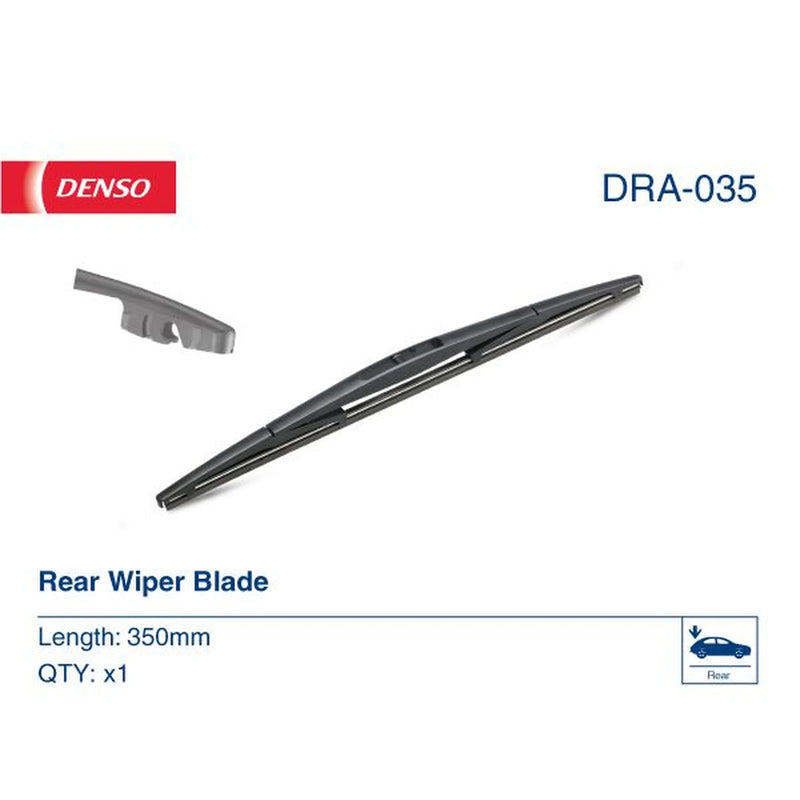 Denso Rear Wiper Blades fits Honda City IV 2003-2008 1.3