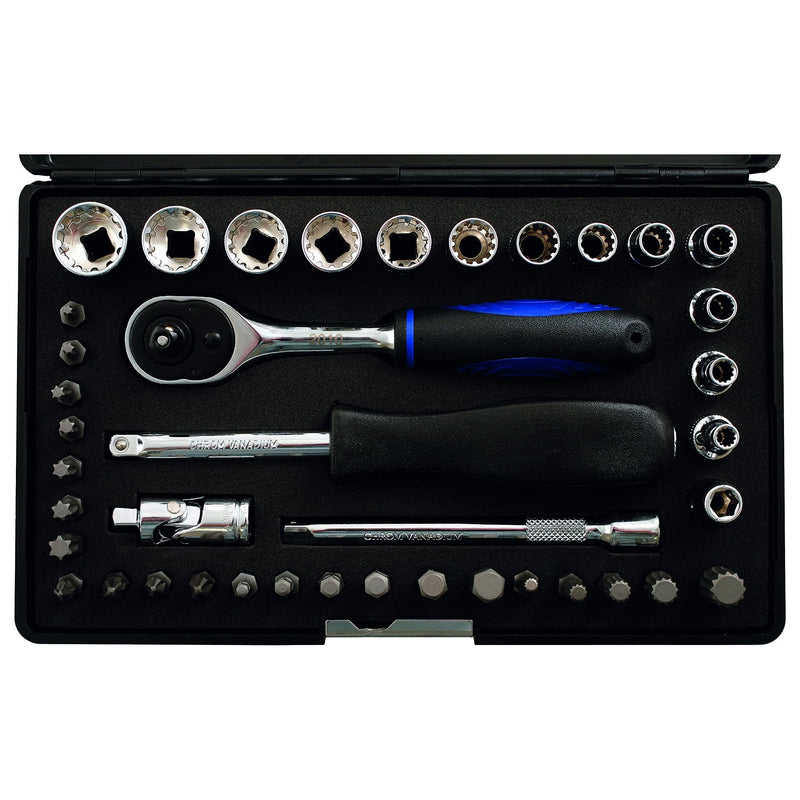 Laser Alldrive Socket & Bit Set 1/4"D 40 pc 3568 Laser - Dynamic Drive