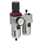 Sealey Air Filter/Regulator/Lubricator High Flow SA4001 Sealey - Dynamic Drive