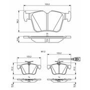 Bosch Front & Rear Pads fits Audi Q3 2019 on 2.5
