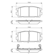 Bosch Front & Rear Pads fits Hyundai Terracan 2003-2006 2.9