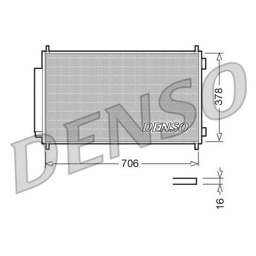 Denso Air Conditioning Condenser fits Honda Cr-V III 2006-2012 2.0 2.2 2.4