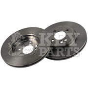 Key Parts 2 x Vented Brake Discs fits Mini Mini 2001-2008