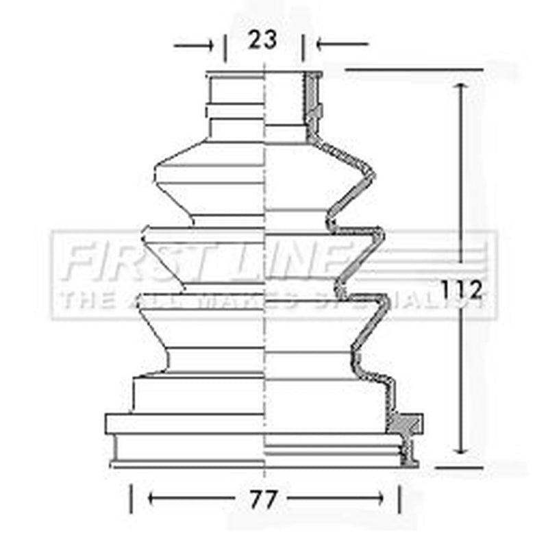 First Line Drive Shaft Bellow Kit Front Left fits Opel Astra G 1998-2009
