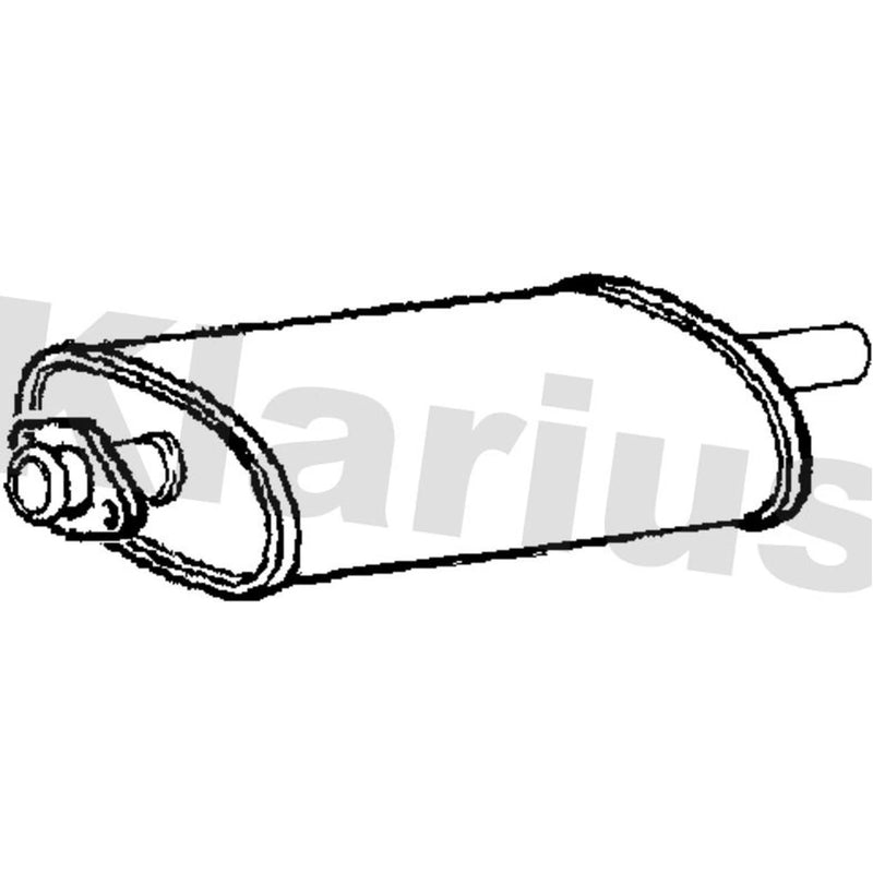 Klarius Box With Centre Pipe Centre fits Ldv Convoy 1996-2009 2.5