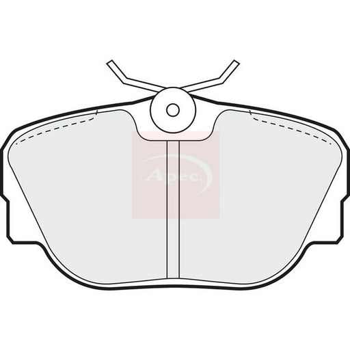 Apec Front Brake Pad Set PAD558