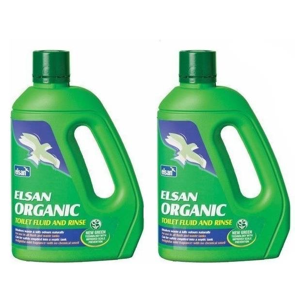 2x Elsan Organic Toilet Fluid 2L Elsan - Dynamic Drive