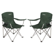 2x Outwell Catamarca Folding Chair Camping Caravan Fishing Green 2022 125kg Outwell - Dynamic Drive