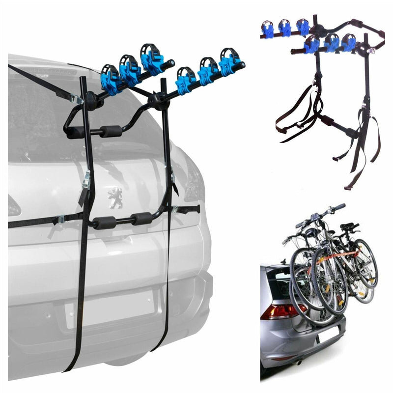 3 Bicycle Bike Car Cycle Carrier Rack Universal Fitting Hatchback Estate High ukcampingandleisure - Dynamic Drive