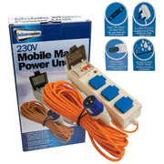3 Way Mobile Mains Power Unit Leisurewize - Dynamic Drive