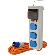 3 Way Mobile Mains Unit RCD Campsite Power Caravan Motorhome V762 Crusader - Dynamic Drive