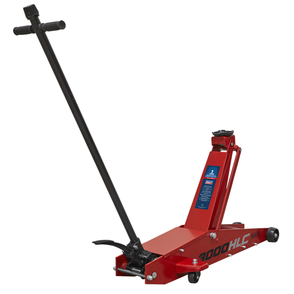Sealey Trolley Jack 3 Tonne Long Reach High Lift 3000HLC Sealey - Dynamic Drive