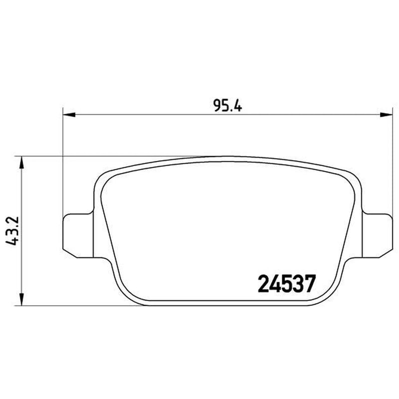 Brembo 4 x Rear Brake Pad Set fits Land Rover Freelander 2 2006-2014 2.0 3.2