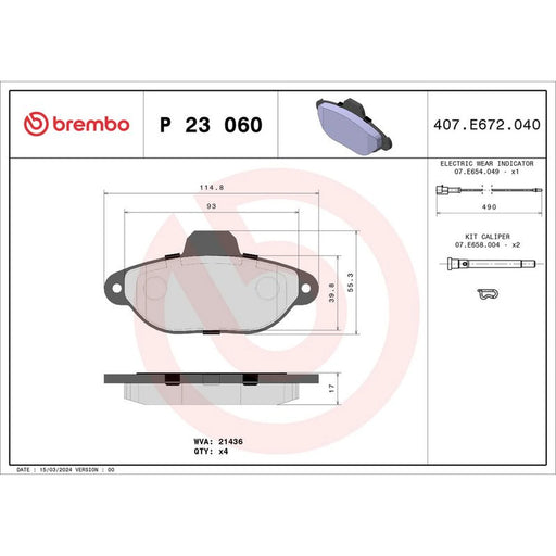 Brembo Front Brake Discs & Pads fits Fiat Punto 1993-2012 1.1 1.2 1.7 188.030