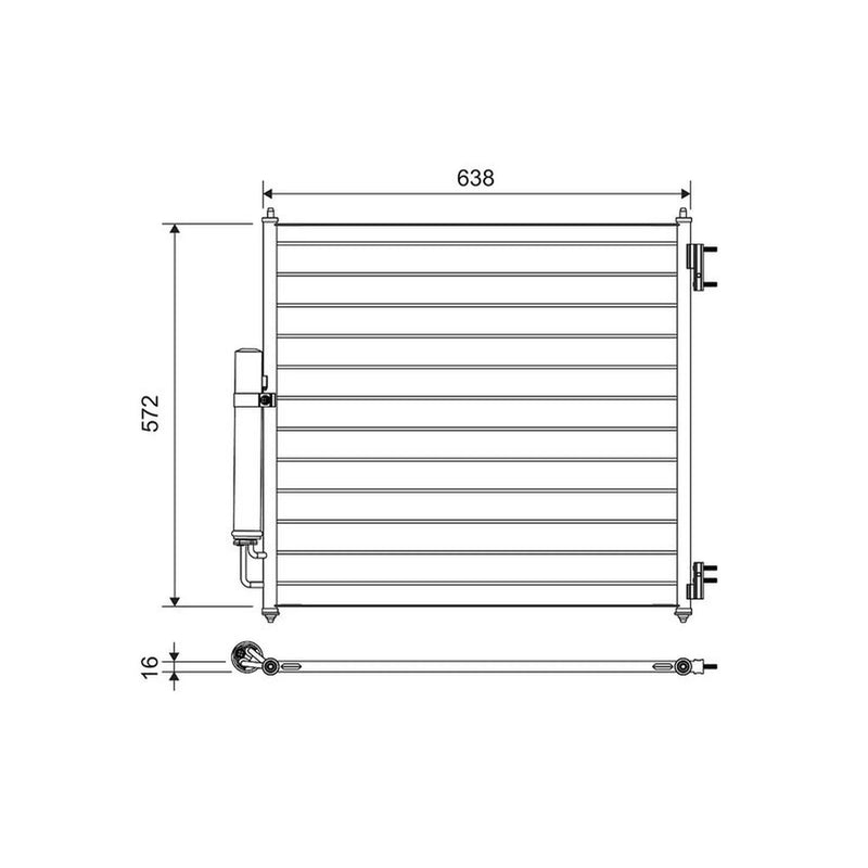 Valeo Air Conditioning Condenser 814053