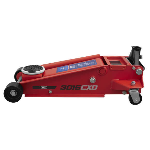 Sealey Trolley Jack 3 Tonne Super Rocket Lift 3015CXD Sealey - Dynamic Drive