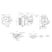 Hella Air Conditioning Compressor fits BMW 1 2004-2011