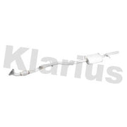 Klarius Box With Centre Pipe Centre fits Opel Agila A 2000-2007 1.0